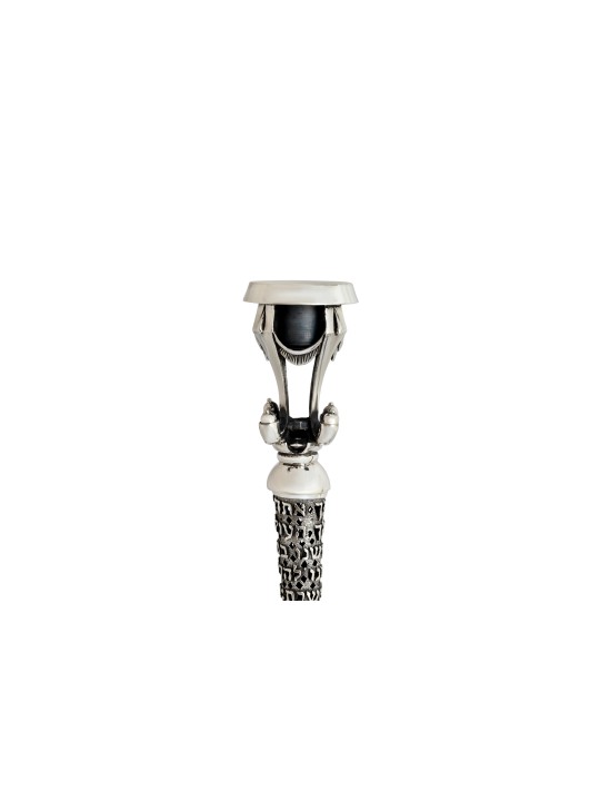 Special Silver Candlesticks with Shabbat Bracha an , Passover Gifts ,