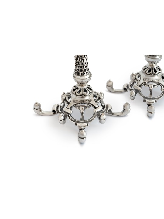 Chandeliers spéciaux en argent avec Shabbat Bracha an, cadeaux de Pâque,