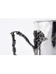 Silver Netilat Yadayim with Tree Design and Amethy , Passover Gifts ,