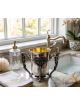 Silver Netilat Yadayim with Tree Design and Amethy , Passover Gifts ,
