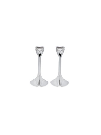 Chandeliers floraux contemporains d'argent sterling, chandeliers modernes