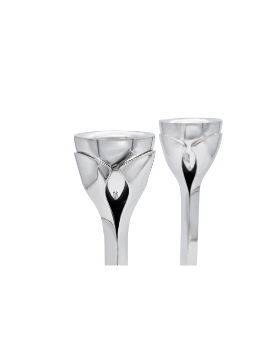 Chandeliers floraux contemporains d'argent sterling, chandeliers modernes