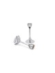 Chandeliers floraux contemporains d'argent sterling, chandeliers modernes