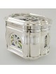 Boîte Etrog en argent sterling avec émail coloré, cadeaux Tu B'Av, Israël