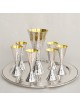 Ensemble d'alcool moderne avec finition martelée, cadeaux de Pâque, Juda israélien