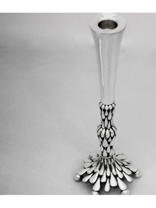 Unique Nature Inspired Sterling Silver Candle Hold , Passover Gifts ,