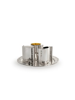 Beautiful Sterling Silver Havdallah Set , Modern Havdalah Sets , Israe