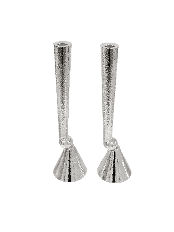 Bougie en argent sterling martelée extra large moderne, bougie extra large