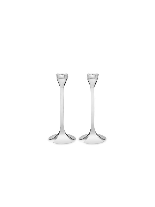 Bougies contemporaines en argent sterling en forme de fleur, chandelier moderne