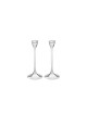 Contemporary Flower-Shaped Sterling Silver Candles , Modern Candlestic
