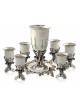 Ensemble de tasses de Kiddouch et d'alcool décorées de feuilles, cadeaux de Pâque,