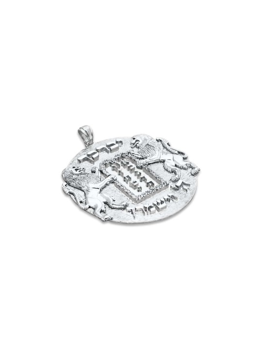 Extra Large Special Lions Ten Commandments Necklac , Add 14K Chain , I