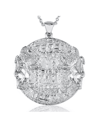Personalized Engraving Lions of Judah Ten Commandm , Jerusalem Jewelry