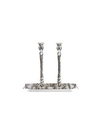 Bougeoirs exclusifs en argent sterling avec Shabba, argent sterling C