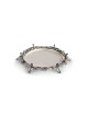 Leaf Design Sterling Silver Kiddush Set with Six S , Passover Gifts ,