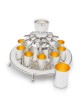 Fontaine moderne de Kiddush de 10 tasses fabriquée à partir de Sterling, fontaines de Kiddush