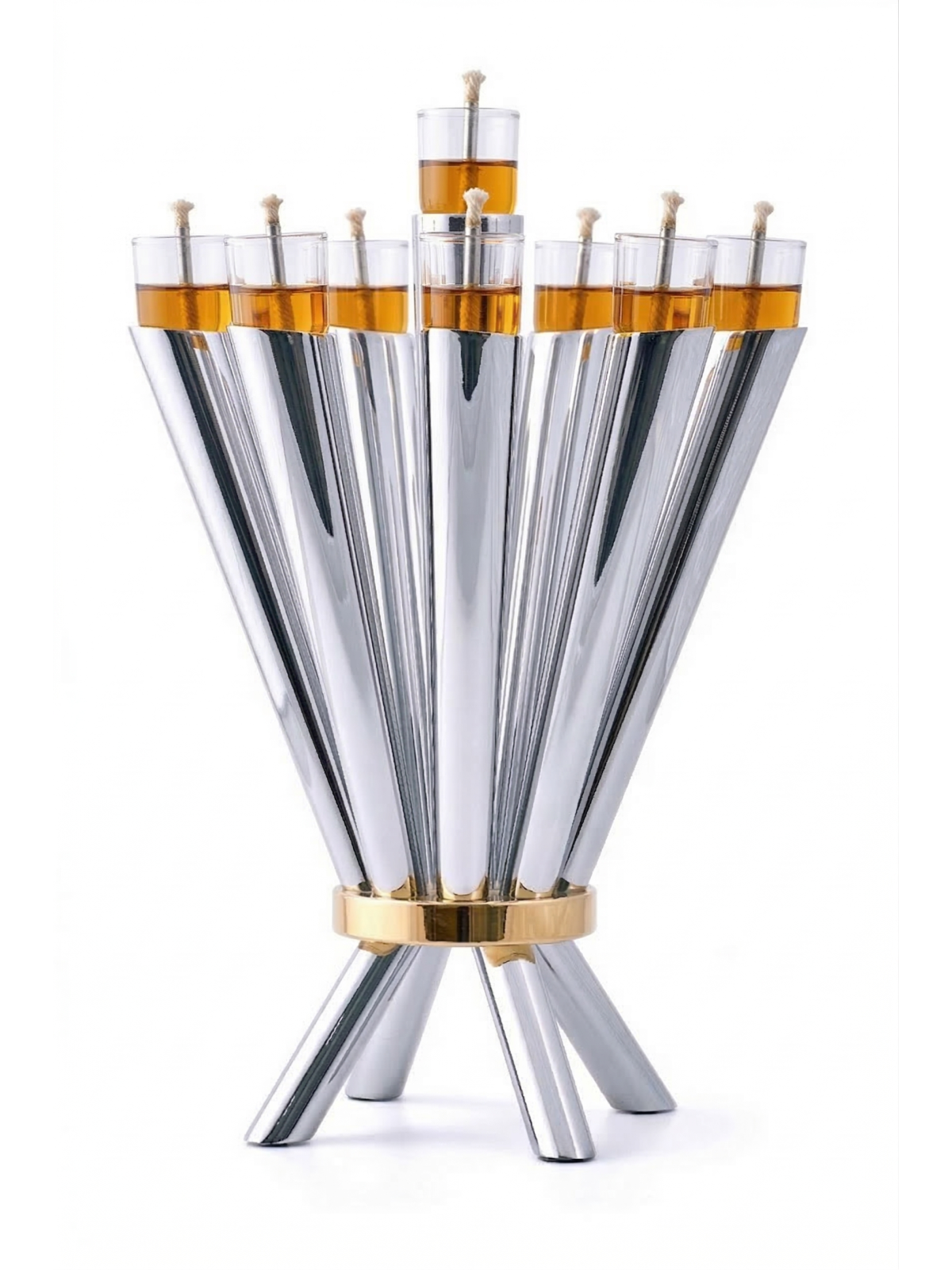 Candélabre moderne en argent sterling à 8 branches, cadeaux de Pâque,