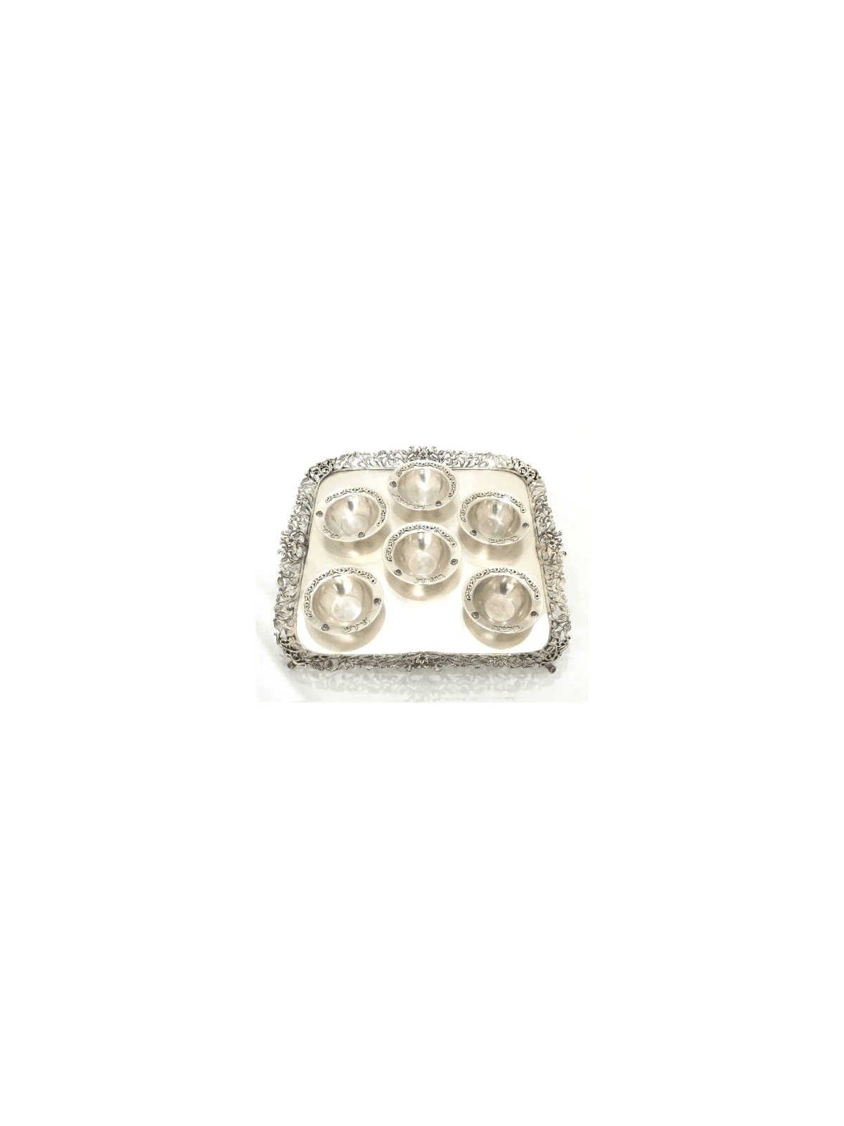 Seder Plat avec pierres d’améthyste naturelles, cadeaux de Pâque, Jud israélien