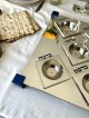 Luxurious Square Sterling Silver Seder Plate in Mo , Passover Gifts ,