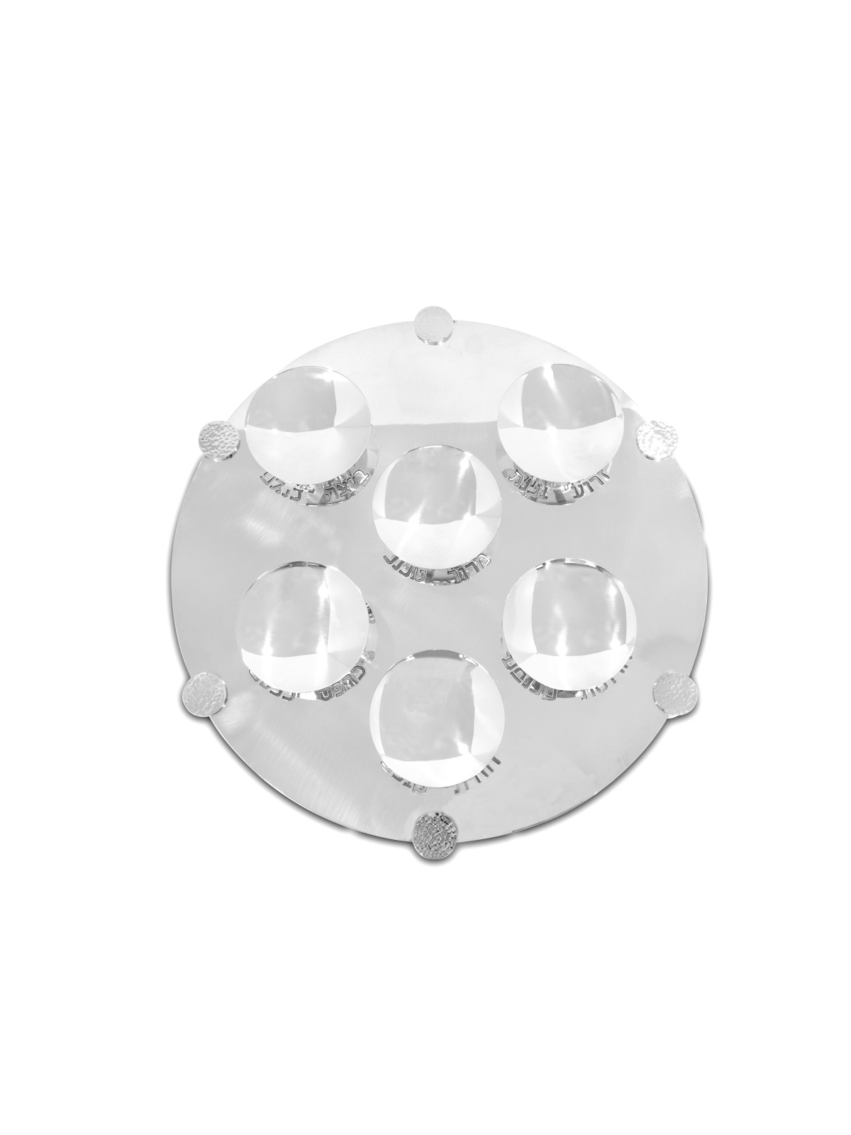 Plaque de Seder en argent sterling 925 et aluminium avec Cu, plaque de Seder en aluminium