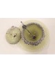 Extra Large Sterling Silver & Onyx Honey Set , Tu B'Av Gifts , Israeli