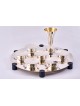 Grande assiette de Seder contemporaine de luxe en Ster, cadeaux de Pâque,