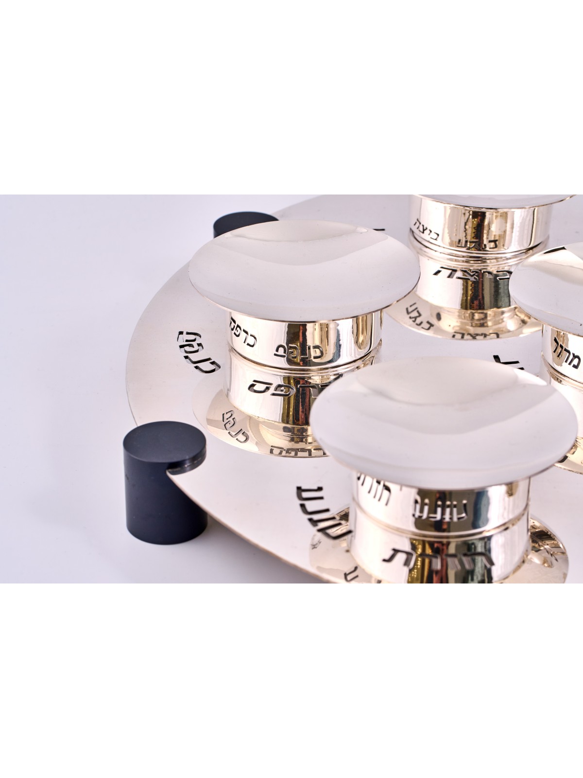 Luxury Large Contemporary Seder Plate Made of Ster , Passover Gifts ,