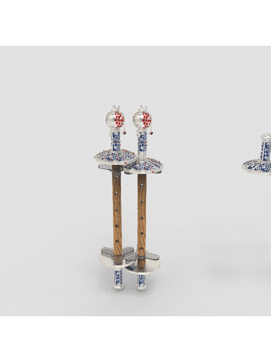 Rouleaux de houx de la Torah en argent personnalisés avec émail, cadeaux Tu B'Av, Israël