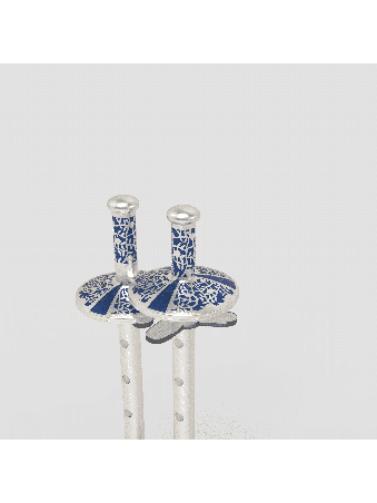 "Atzei Chayim" With Enamel & Amethyst Stones , Tu B'Av Gifts , Israeli