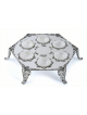 Énorme plaque de Seder surélevée en filigrane d’argent hexagonal wi , cadeaux de Pâque ,