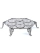 Énorme plaque de Seder surélevée en filigrane d’argent hexagonal wi , cadeaux de Pâque ,