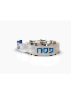 Grande plaque de Seder de Pâque extraordinaire avec porte, Seder en aluminium Pl