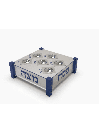 Square Sterling Silver Seder Plate 3 Layers for Re , Passover Gifts ,