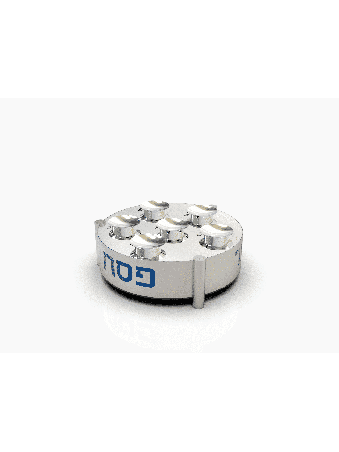 Extraordinaire grande plaque de Seder de Pâque avec jambes, Seder en aluminium Pl