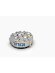 Extraordinaire grande plaque de Seder de Pâque avec jambes, Seder en aluminium Pl