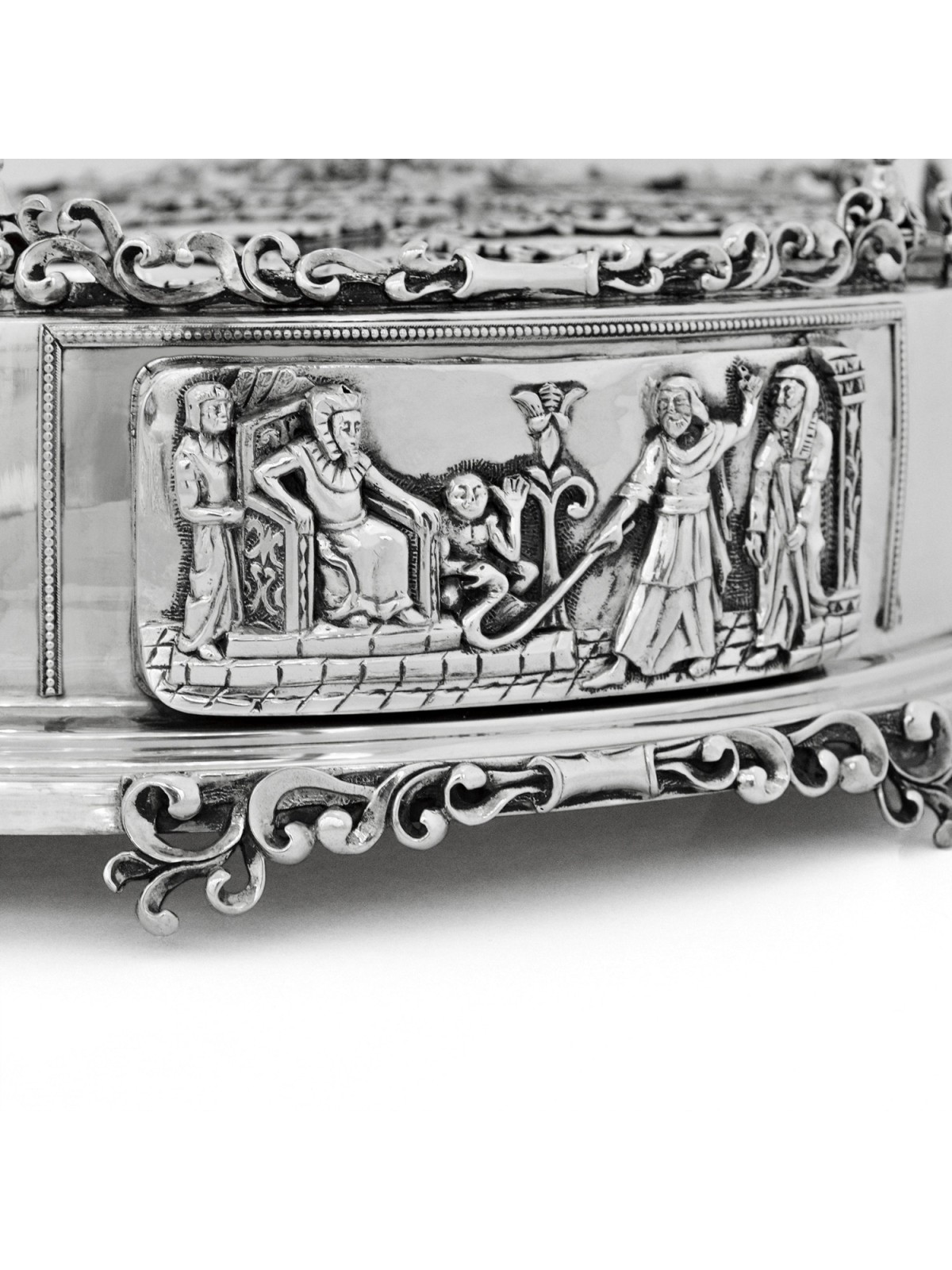 One-of-a-kind Sterling Silver Traditional Seder Pl , Passover Gifts ,