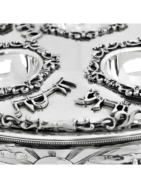 One-of-a-kind Sterling Silver Traditional Seder Pl , Passover Gifts ,