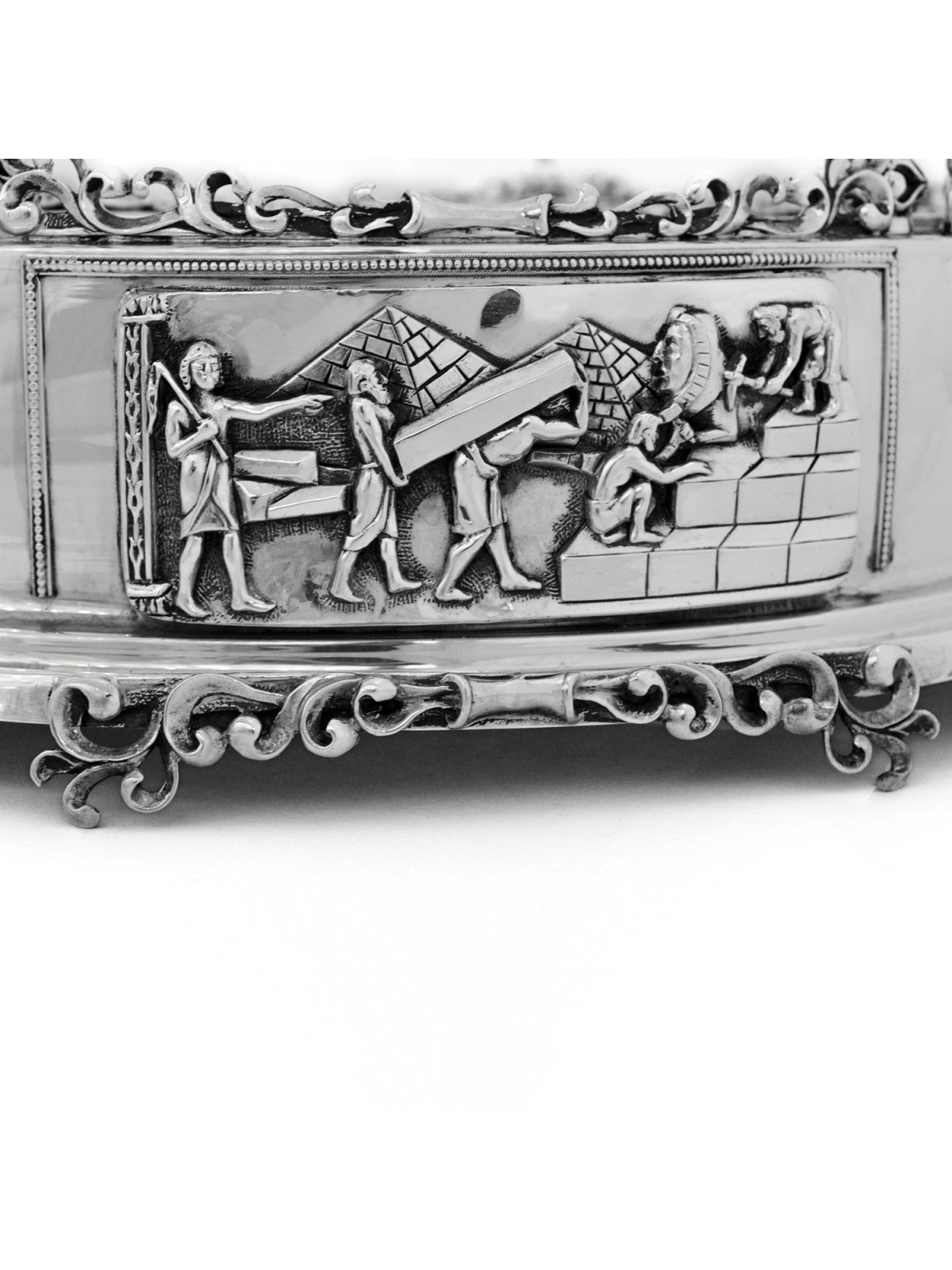 One-of-a-kind Sterling Silver Traditional Seder Pl , Passover Gifts ,