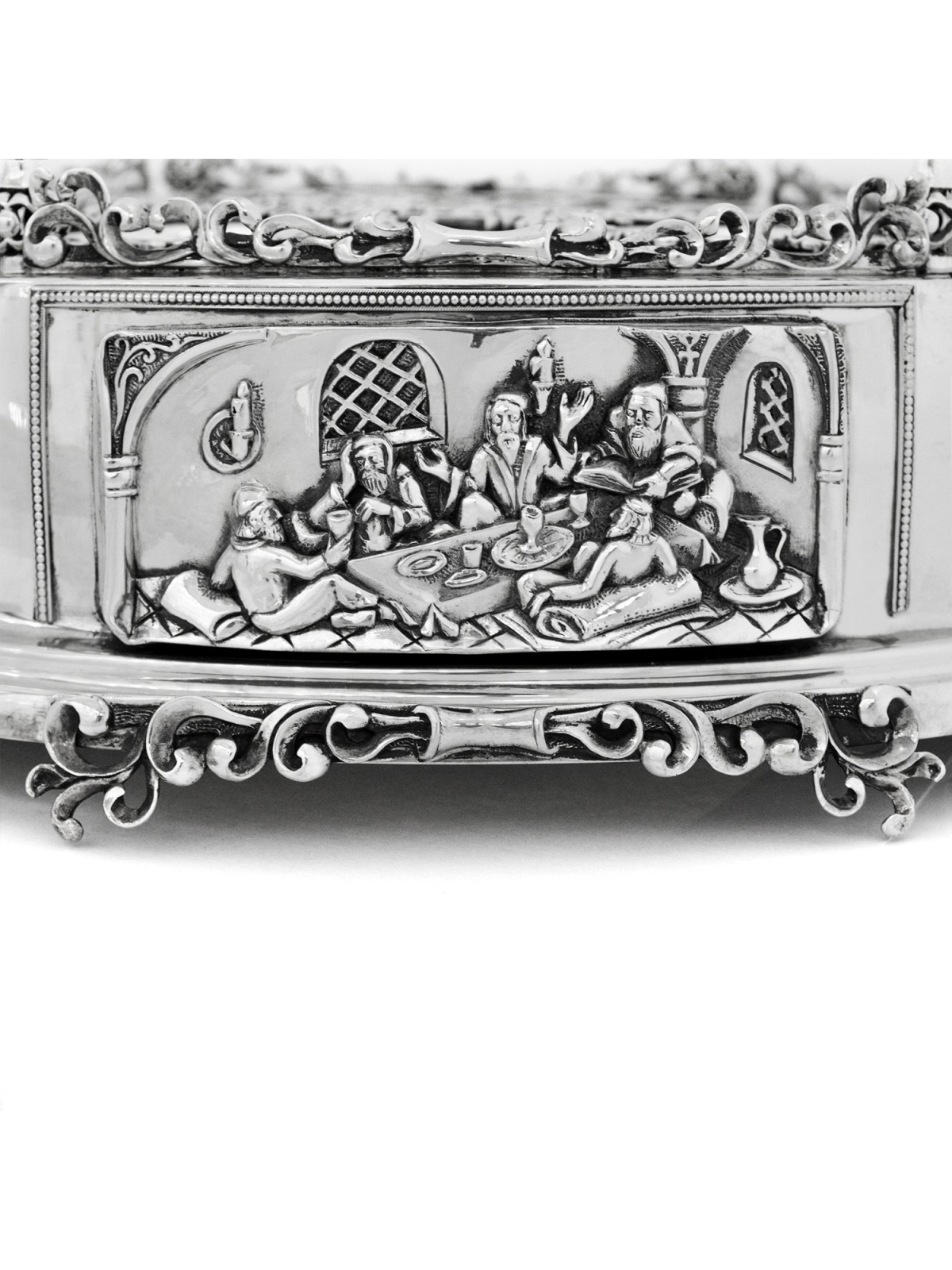 One-of-a-kind Sterling Silver Traditional Seder Pl , Passover Gifts ,