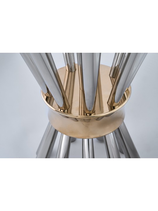 Monumental Sterling Silver Ten-Light Candelabra wi , Nature Candelabra