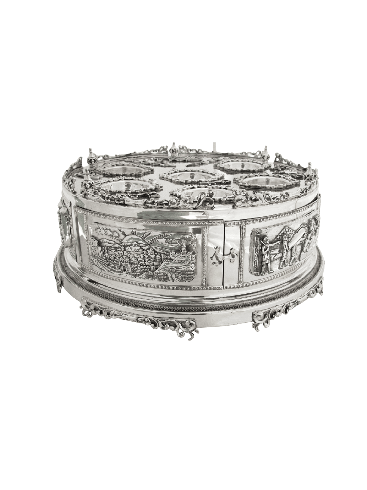 Exodus Narrative 3D Sculpted Sterling Silver Passo , Cadeaux de Pâque ,