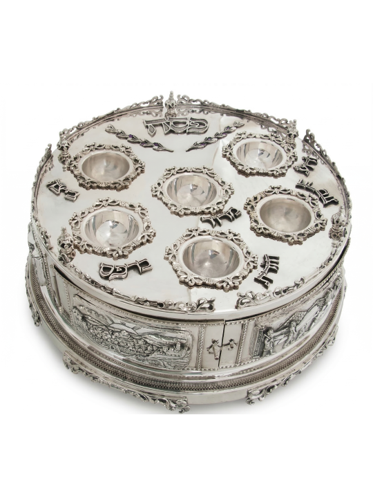 Exodus Narrative 3D Sculpted Sterling Silver Passo , Cadeaux de Pâque ,