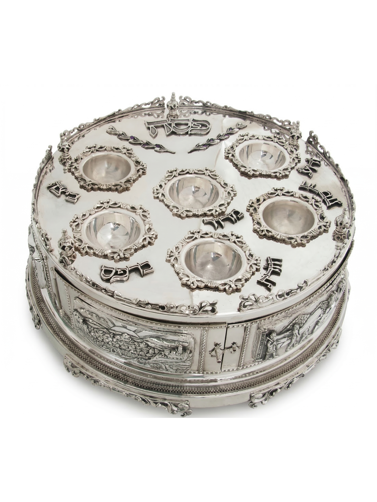 Exodus Narrative 3D Sculpted Sterling Silver Passo , Cadeaux de Pâque ,