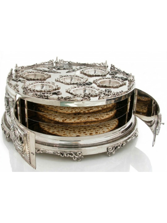 Exodus Narrative 3D Sculpted Sterling Silver Passo , Cadeaux de Pâque ,
