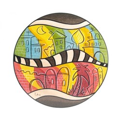 Round Placemat O Jerusalem by Kakadu Art | Table Decorations