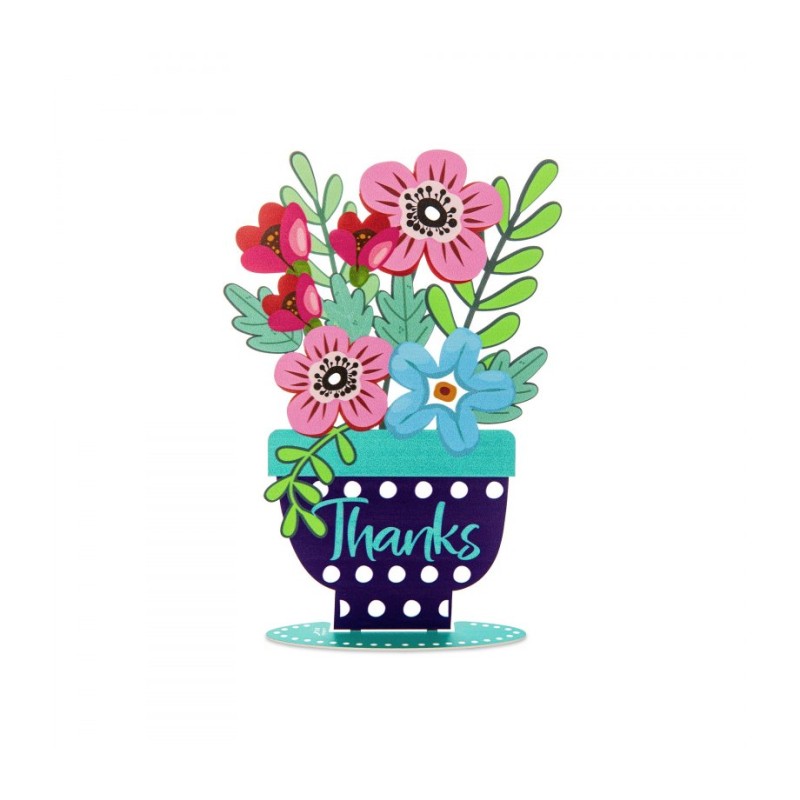 Dorit Judaica Colorful Flower Sculpture with Wo... | Table Decorations