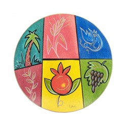 Round Placemat Seven Species by Kakadu Art | Table Decorations