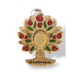 Wood Wall Hanging Colorful Tree of Life with Leafy ... | Wall Hangings