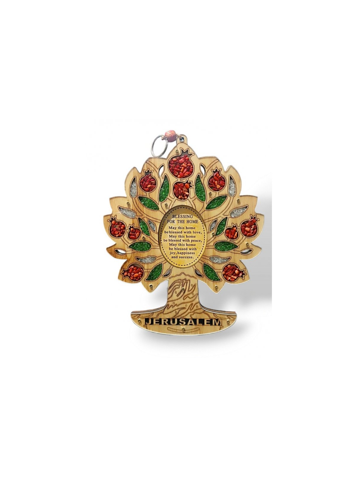 Wood Wall Hanging Colorful Tree of Life with Leafy ... | Wall Hangings