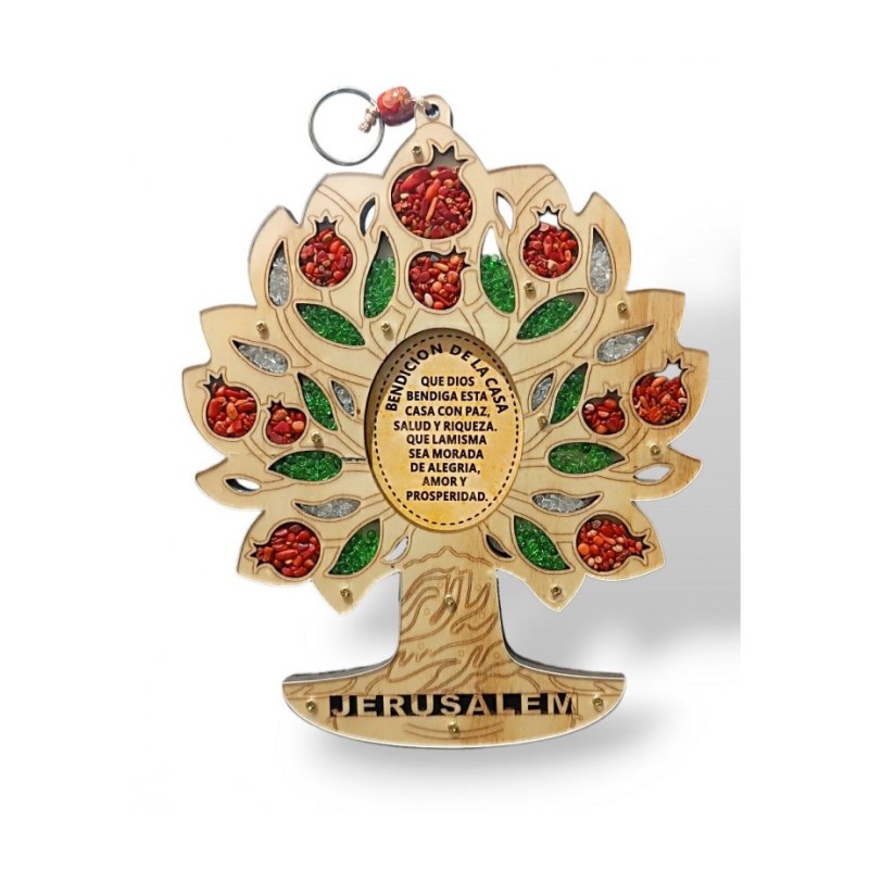 Wood Wall Hanging Colorful Tree of Life with Leafy ... | Wall Hangings